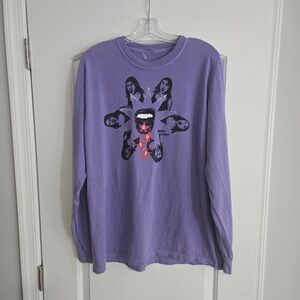 Official Olivia Rodrigo GUTS Tour Purple Long Sleeve Shirt Women's Large Concert